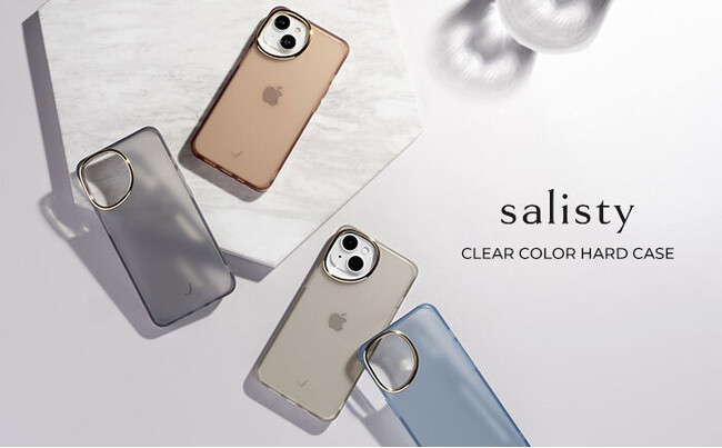 モバイルアクセサリーブランド「salisty（サリスティ）」透明感が美しい クリアカラー耐衝撃ハードケースが新登場