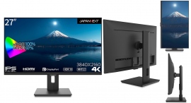 JAPANNEXTが昇降式スタンド搭載IPSパネル27インチ4K液晶モニターを9月15日(金)に発売 JAPANNEXTが昇降式スタンド搭載IPSパネル27インチ4K液晶モニターを9月15日(金)に発売