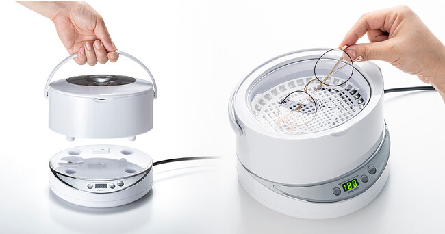 ミクロの泡が汚れを落とす！強力洗浄できる超音波洗浄器を発売