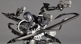 エージェントヴェノムがアクションフィギュア化！シンビオート(寄生生物)の触手とガンアクションを再現可能！