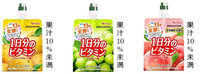 「PERFECT VITAMIN 1日分のビタミンゼリー」シリーズ 従来品より開けやすい新キャップを全3品で採用