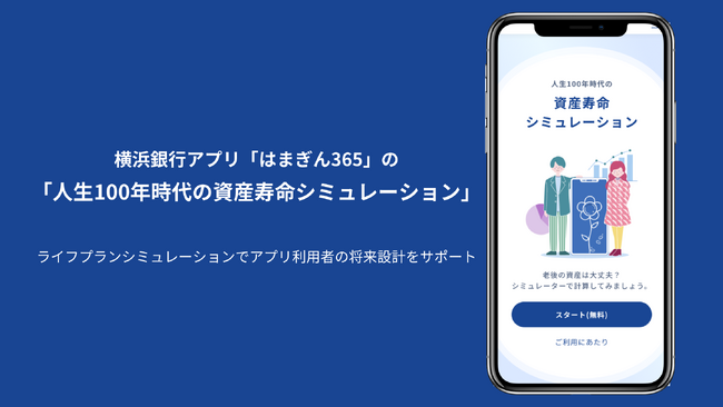 MILIZEが横浜銀行アプリ「はまぎん365」の「人生100年時代の資産寿命シミュレーション」を開発