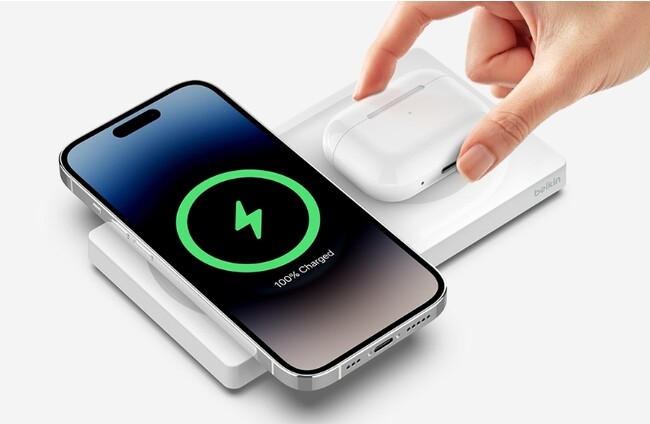 【Belkin】世界シェア1位の公式MagSafe充電シリーズから新ラインナップ「Belkin BoostCharge Pro MagSafe 2-in-1」を発売開始
