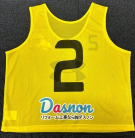 寄付したビブスのデザイン 寄付したビブスのデザイン