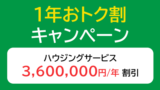 GPUデータセンターのハイレゾ、1年おトク割キャンペーンを実施