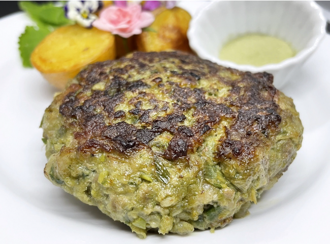主原料は全て埼玉県産「咲いたまハンバーグ」の開発を支援