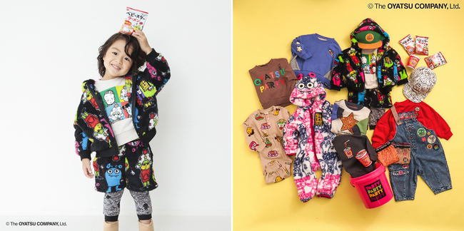 【おやつカンパニー×BREEZE】ベビースターラーメンでお馴染みの【おやつカンパニー】と、子ども服ブランド【BREEZE】のコラボアイテムが販売！