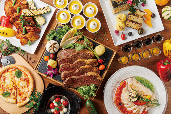 秋刀魚とキタアカリのテリーヌや但馬どりの限定料理が登場するオータムランチバイキングを開催