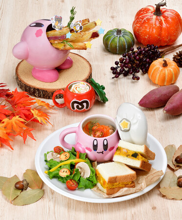 星のカービィの『Kirby Cafe (カービィカフェ)』にて秋が旬のかぼちゃやさつまいもを楽しめる期間限定メニューが登場！2023年9月28日(木)より提供開始