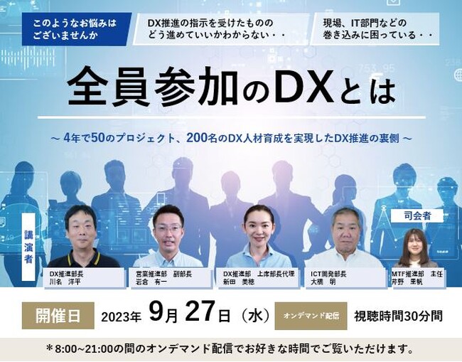 【無料ウェビナー開催（9/27）1分ダイジェスト動画あり】4年で200名のDX人材を育成したコツを現場当事者が語ります