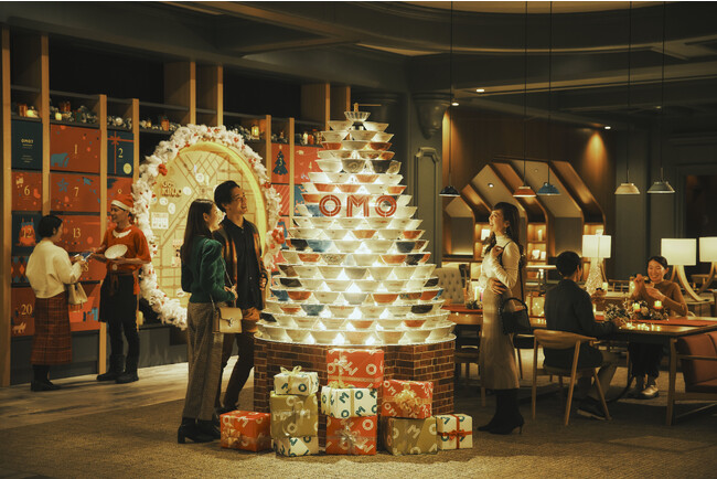 【OMO7旭川 by 星野リゾート（北海道旭川市）】ラーメンどんぶりで作られたツリーや〆パフェを楽しめるイベント「ラーメンどんぶりクリスマス」開催｜期間：2023年12月1日～25日