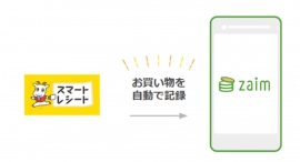 電子レシートサービス「スマートレシート®」と家計簿サービス「Zaim®」がID連携を開始