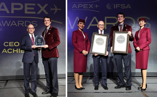 カタール航空グループCEOアクバ・アル・バクル、名誉ある「APEX CEOライフタイム・アチーブメント・アワード」を受賞