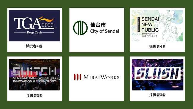 仙台市と共同運営するスタートアップ創出・成長支援プログラムの採択者が決定