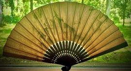 高級レザーブランド「TAIZAN」が代官山蔦屋書店で世界初の「ナチュラルレザー扇子/ Natural Leather Fan」販売開始