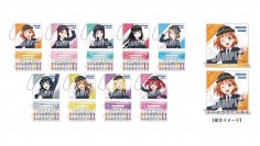 JR東海制服姿のAqours(「ラブライブ！サンシャイン!!」)　東海キヨスク限定「トレーディングミニアクリルキーホルダー」など9月29日(金)よりベルマートキヨスク沼津店で販売開始