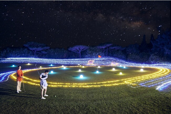 【星野リゾート　リゾナーレ小浜島】日本最南西端のゴルフ場をイルミネーションで煌々と彩る「イルミナイトゴルフ」開催｜期間：2023年12月1日～25日