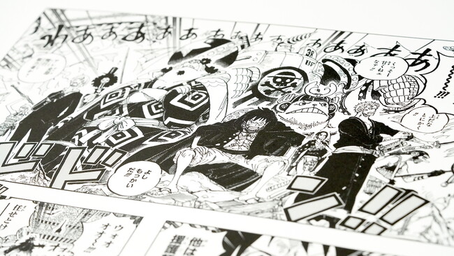 集英社マンガアートヘリテージ、『ONE PIECE』と『BLEACH』の活版印刷作品の新作をジェイアール名古屋タカシマヤで展示販売
