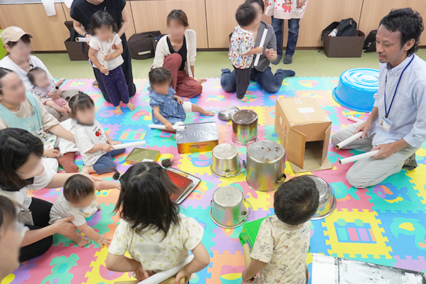 【開催レポート】つどいの広場えの木「なんでも太鼓でリズム遊び」