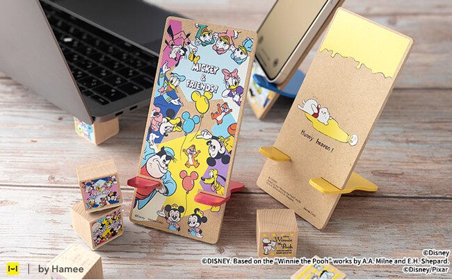 モバイルアクセサリーブランド「Hamitas（ハミタス）」「ディズニー&ピクサーキャラクター」デザインの組み立て式ウッドスタンド＆ブロック型天然木スタンドが登場