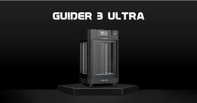 最高速度500mm/s、最高加速度20000mm/s²の業務用3Dプリンター「Guider3 Ultra」、FLASHFORGEから新発売！