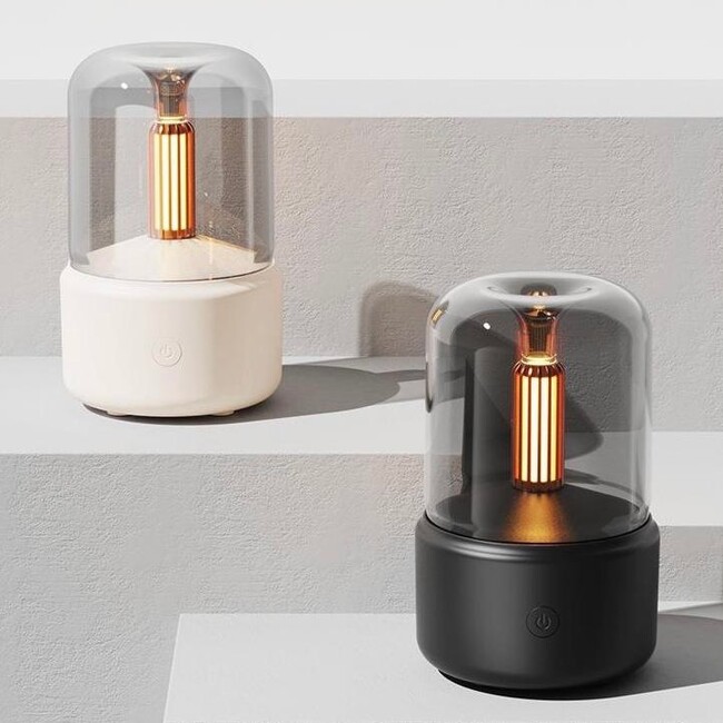 シンプルデザインが大人可愛いライト付き超音波式加湿器を販売開始！