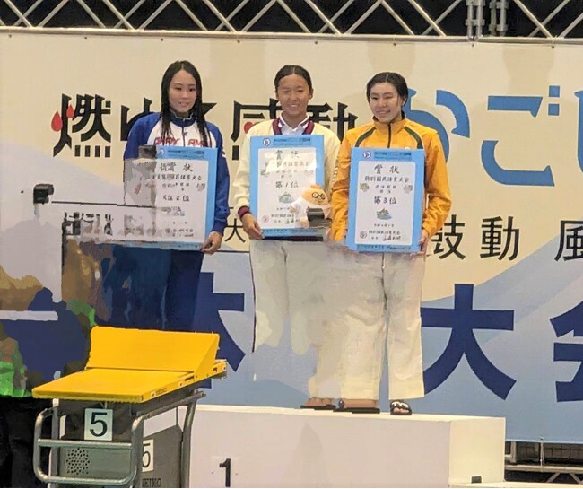 鈴与株式会社所属 競泳 望月絹子選手「第７５回 国民体育大会」４００ｍ自由形 第3位入賞