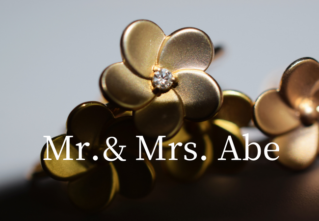 ジュエリーメゾン Mr. & Mrs. Abe（ミスターアンドミセスアベ）がローンチ