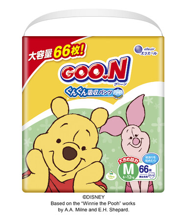 パンツタイプのベビー用紙おむつ「グーン まっさらさら通気」が3年ぶり大幅リニューアル！“モレにくさ”を追求して商品名とデザインも一新！「グーン ぐんぐん吸収パンツ」 10月20日（金）発売