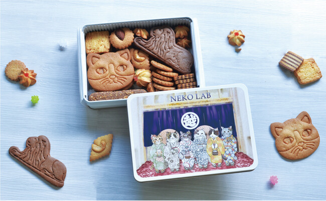 三越創業350周年記念 「日本橋三越本店×NEKO LAB コラボクッキー缶」