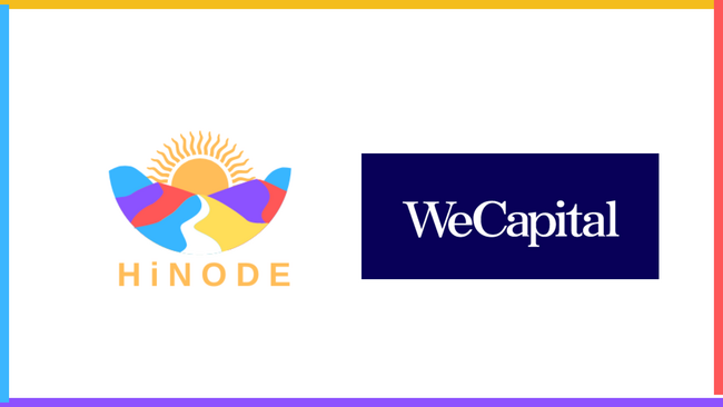 HiNODE株式会社、投資・配当型クラウドファンディング「ヤマワケ」を提供する、WeCapital株式会社とパートナーシップを締結