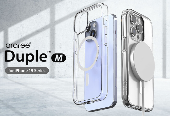 araree、優れた耐衝撃性、米軍MIL規格準拠のiPhone 15クリアケース「 Duple M」発売