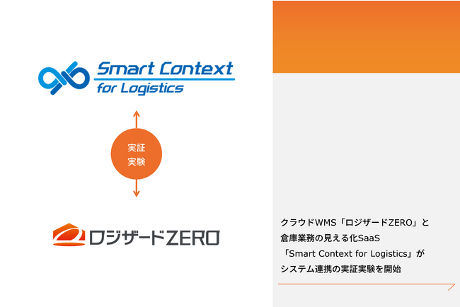 クラウドWMS「ロジザードZERO」と倉庫業務の見える化SaaS「Smart Context for Logistics」がシステム連携の実証実験を開始