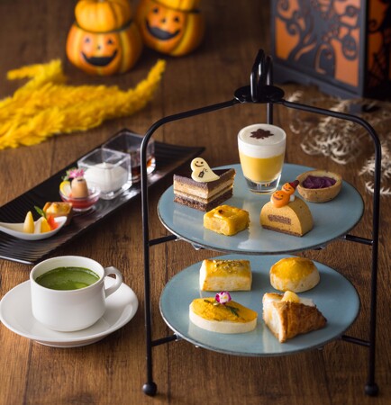 秋の味覚満載！10月は可愛いハロウィン仕様で登場「黄金色のアフタヌーンティー」