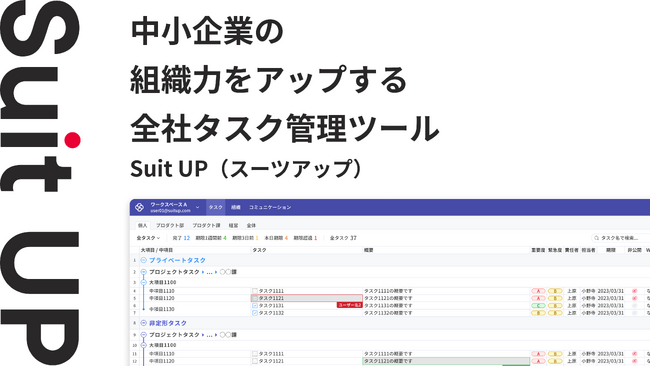 経営支援クラウド「Suit UP」α版のサービス開始のお知らせ