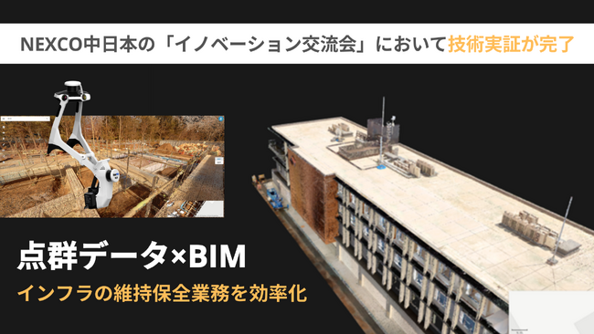 中日本高速道路株式会社の「イノベーション交流会」において当社の扱うNavVisおよびBIM関連技術の技術実証を行いました