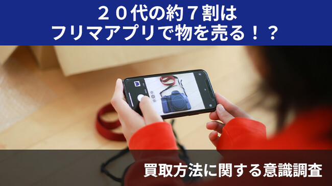 【2407人調査】20代の約7割はフリマアプリで物を売る！？～買取方法に関するアンケート～