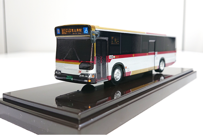 東急バスの1/80サイズの模型や廃車部品を活用したグッズが東京都目黒区のふるさと納税の返礼品になります!!
