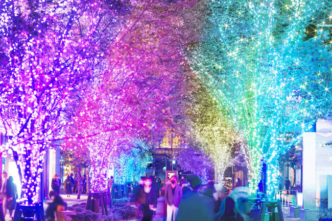 【東京ミッドタウン日比谷】HIBIYA Magic Time Illumination 2023 　期間：2023年11月16日(木)～ 2024年2月14日(水)