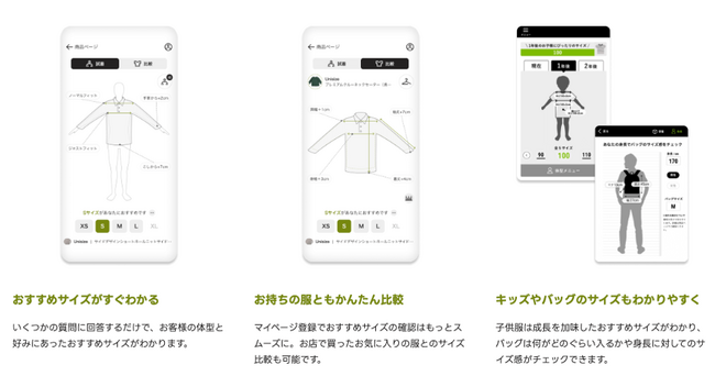 アパレルEC向けサイズレコメンドエンジン「unisize」が、リユース（二次流通）向け機能の提供開始