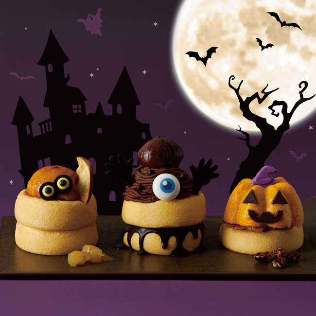 食欲の秋、3つの秋とふわふわおばけ ＜ハロウィン限定＞史上最高に可愛いおばけたちがスフレをジャック！！