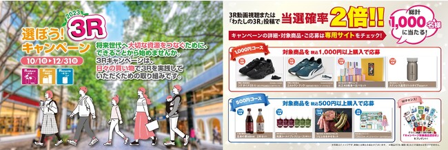 消費行動を環境行動に！「選ぼう！3Rキャンペーン2023」に参加