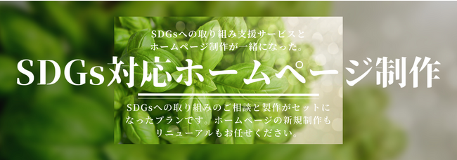 【スリートーン】SDGs対応ホームページ制作サービスサイトがオープンしました。
