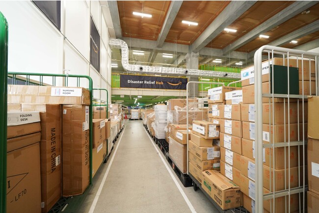 Amazon、国内2拠点目となるDisaster Relief Hubを相模原市のAmazonフルフィルメントセンター内に開設