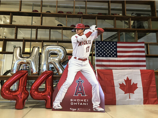 大谷翔平選手 HR 王の獲得を願って POP UP STOREを NU 茶屋町に開設