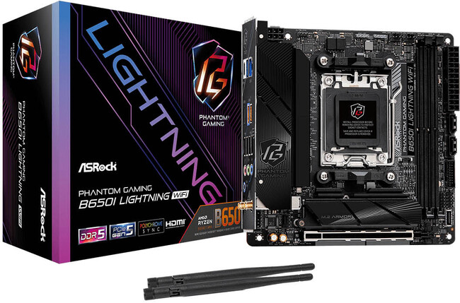 ASRockからB650チップセット Mini-ITX ゲーマー向けエントリーモデルマザーボード「B650I Lightning WiFi」発売