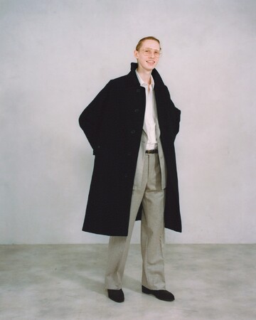 【 L'ECHOPPE 】LE　WOOL Balcollar Coat