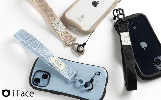 モバイルアクセサリーブランド「iFace（アイフェイス）」 Hang and （ハングアンド）シリーズから韓国で流行のハンドストラップが3色展開で初登場