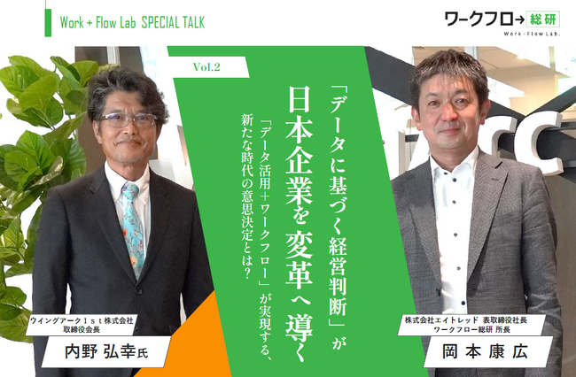 【特別対談】『ウイングアーク１ｓｔ内野弘幸取締役会長が語る「あるべき意思決定」の在り方とは』ホワイトペーパーを公開