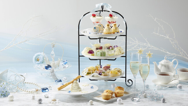 【川越プリンスホテル】銀世界と冬を彩るイルミネーションの輝きを表現「SNOW Afternoon Tea Set～Cheese & White chocolate～」を販売